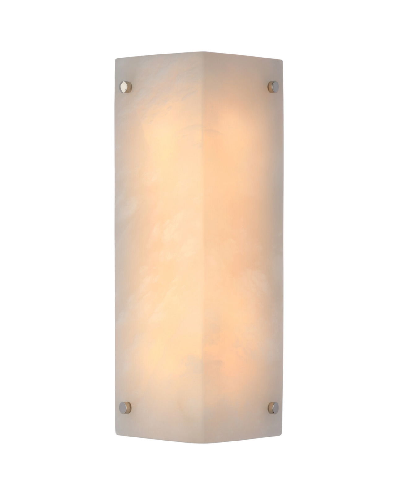 Clayton Wall Sconce Polished Nickel/Alabaster