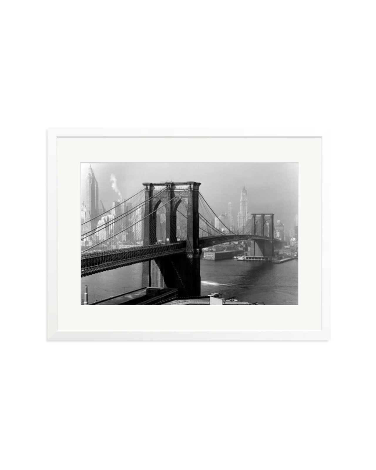 Brooklyn Bridge by Day White / XL