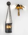 Palm Court wall lamp vintage brass finish