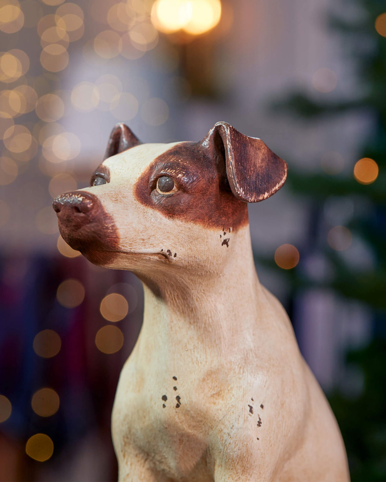 Jack Russel dörrstopp off-white