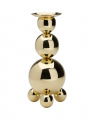 Trippel Ball Candlestick Brass