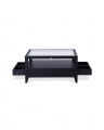 Martino Coffee Table Glass Top Iconic Black