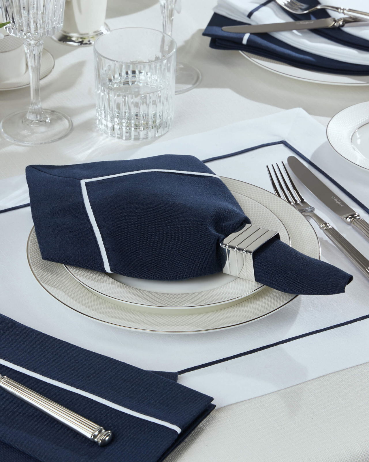 Castleford servett blå