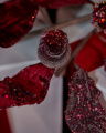 Berry Blossom Decorative Branch Burgundy