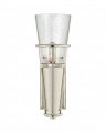 Robinson Single Sconce Polished Nickel/Seeded Glass