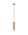 Precision Cylinder Pendant Antique Brass Small