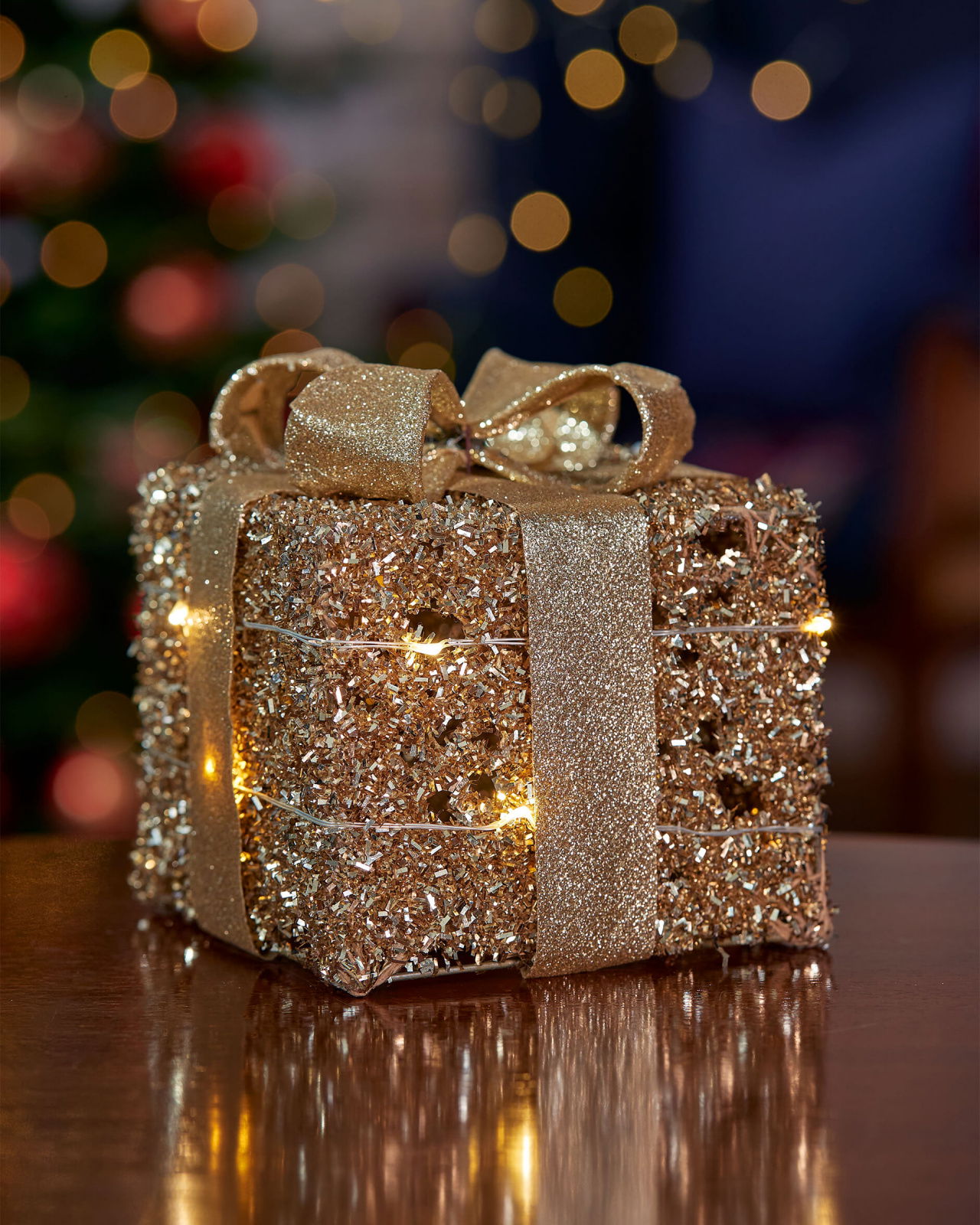 Ophelia paket LED juldekoration champagne