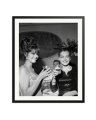 Claudia Cardinale and Romy Schneider Black / XXL