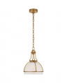 Gracie Dome Pendant Antique Brass Medium