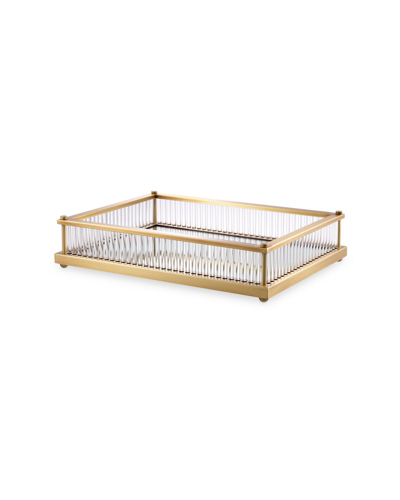 Cora Tray Antique Brass