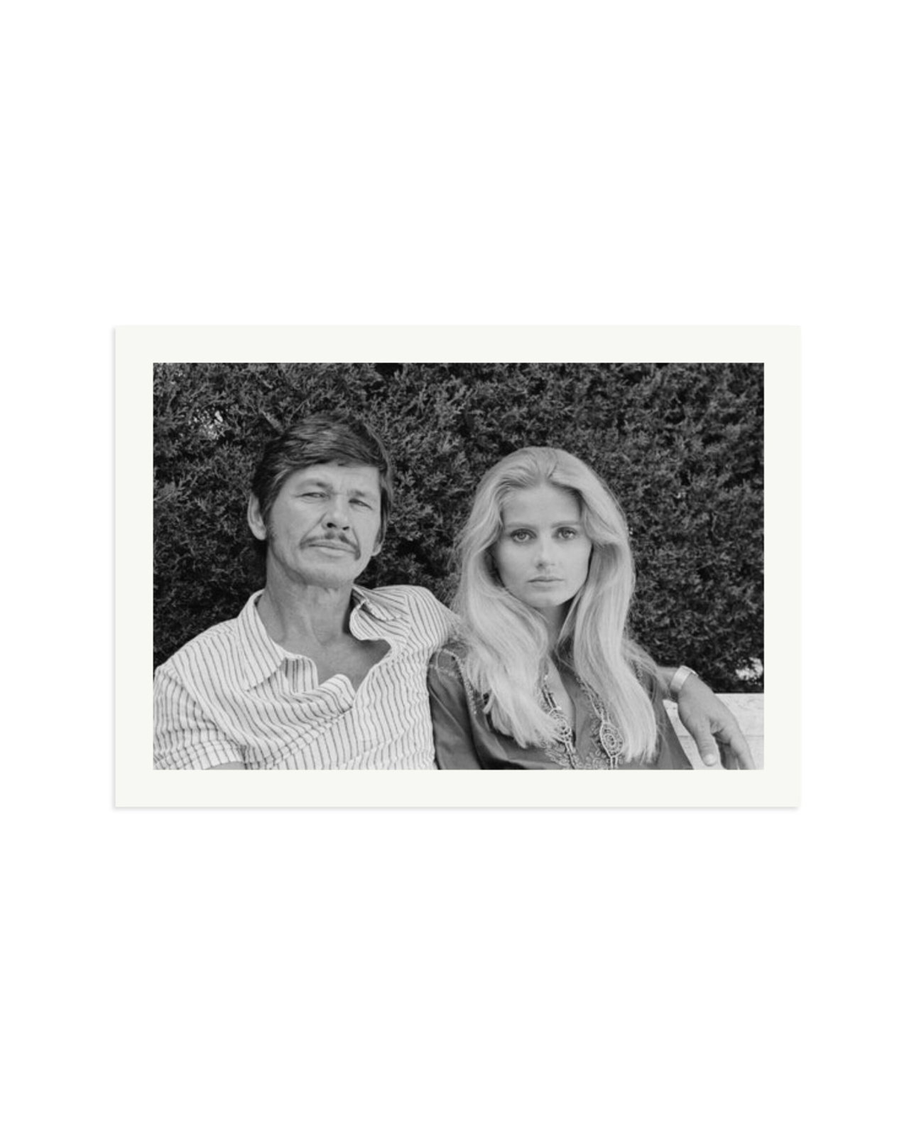 Charles Bronson and Jill Ireland Print Only / XXL