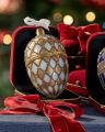 Clinton fabergéägg juldekoration vit