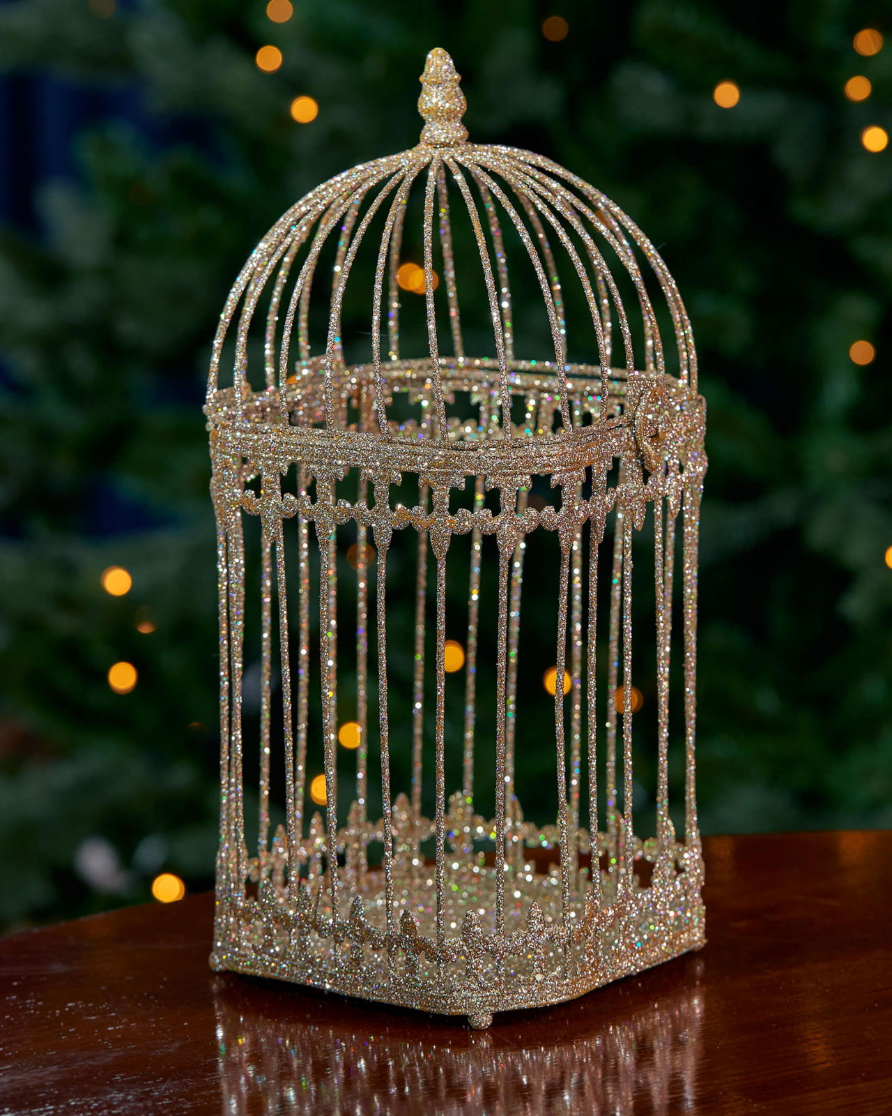 Loretta fågelbur champagne