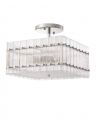 Ruby Ceiling Lamp Nickel Square