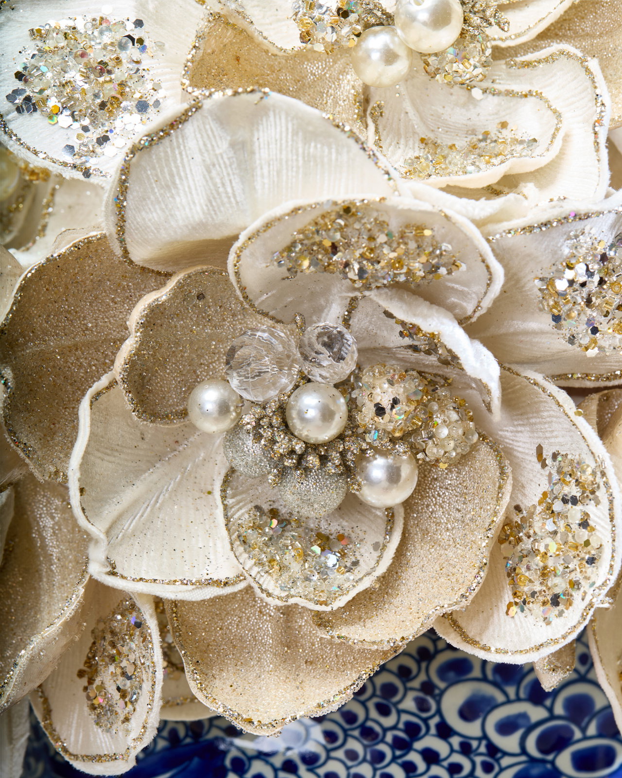 Magnolia Pearl dekorasjonskvist ivory
