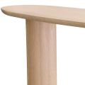 Lindner console table natural oak veneer
