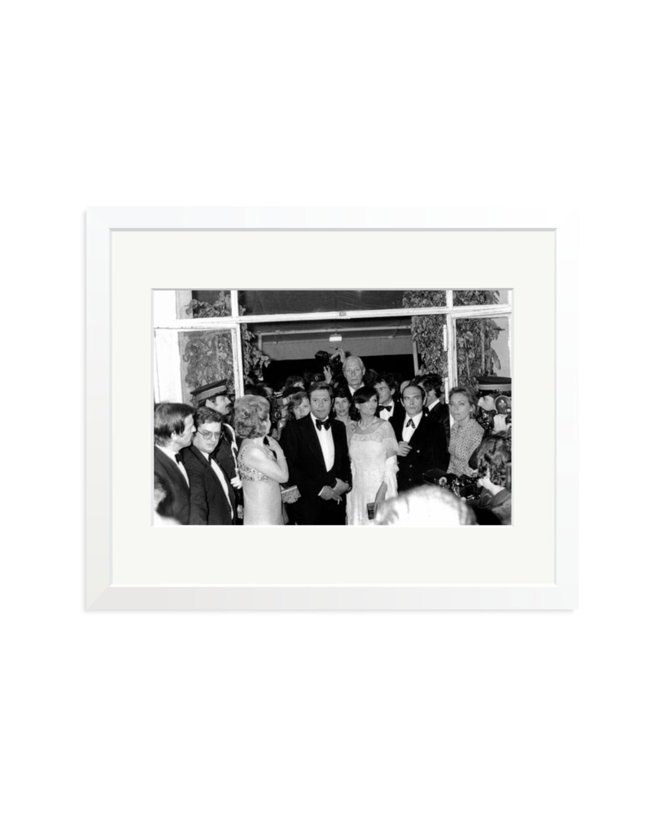 Mastroianni and Cardinale in Cannes White / Medium