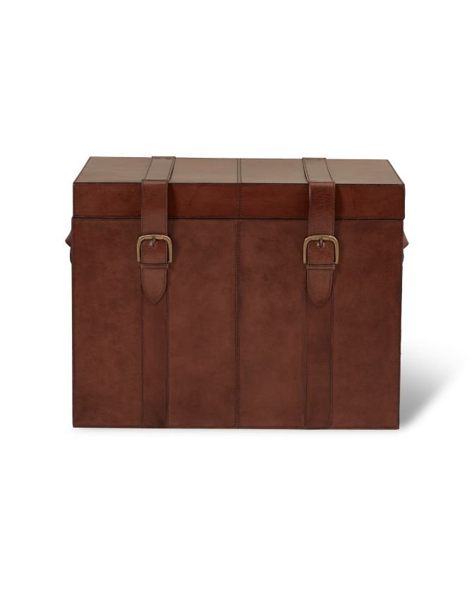 Kensington trunk, leather, XL - Newport