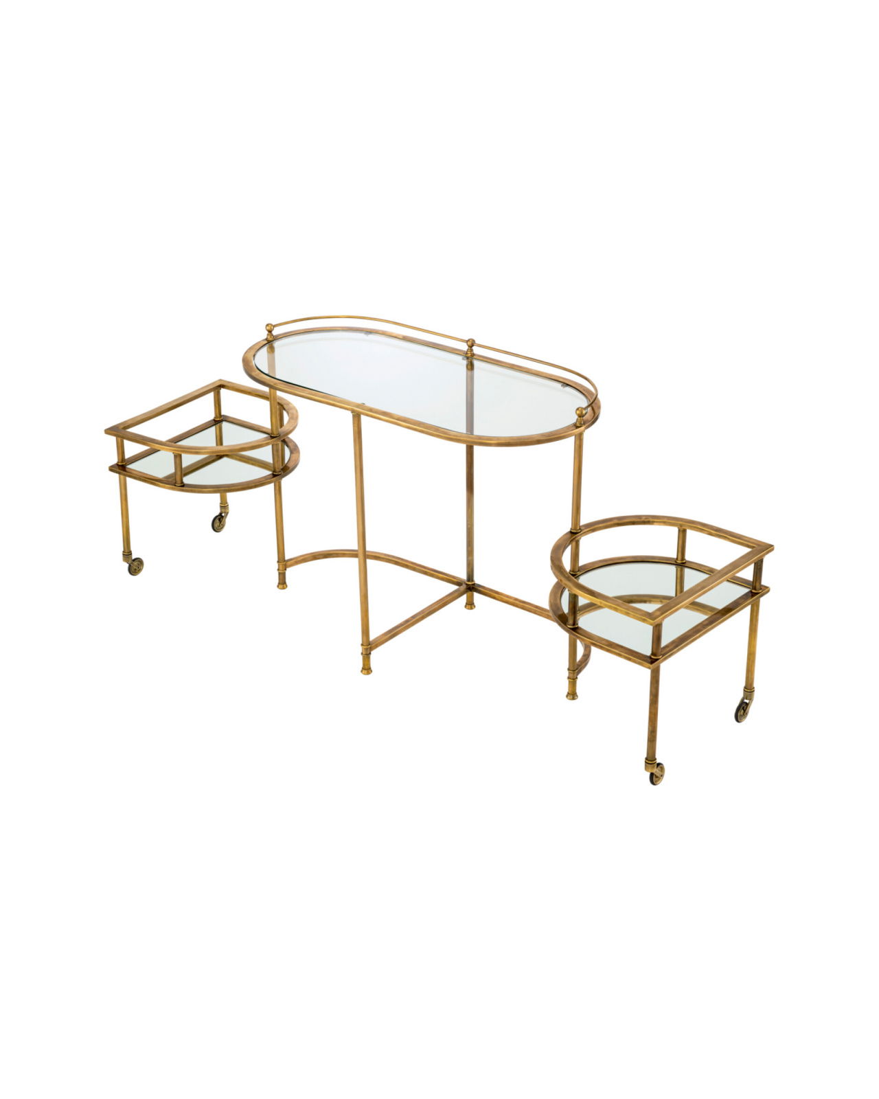 Lavalle drinkvagn antik mässing