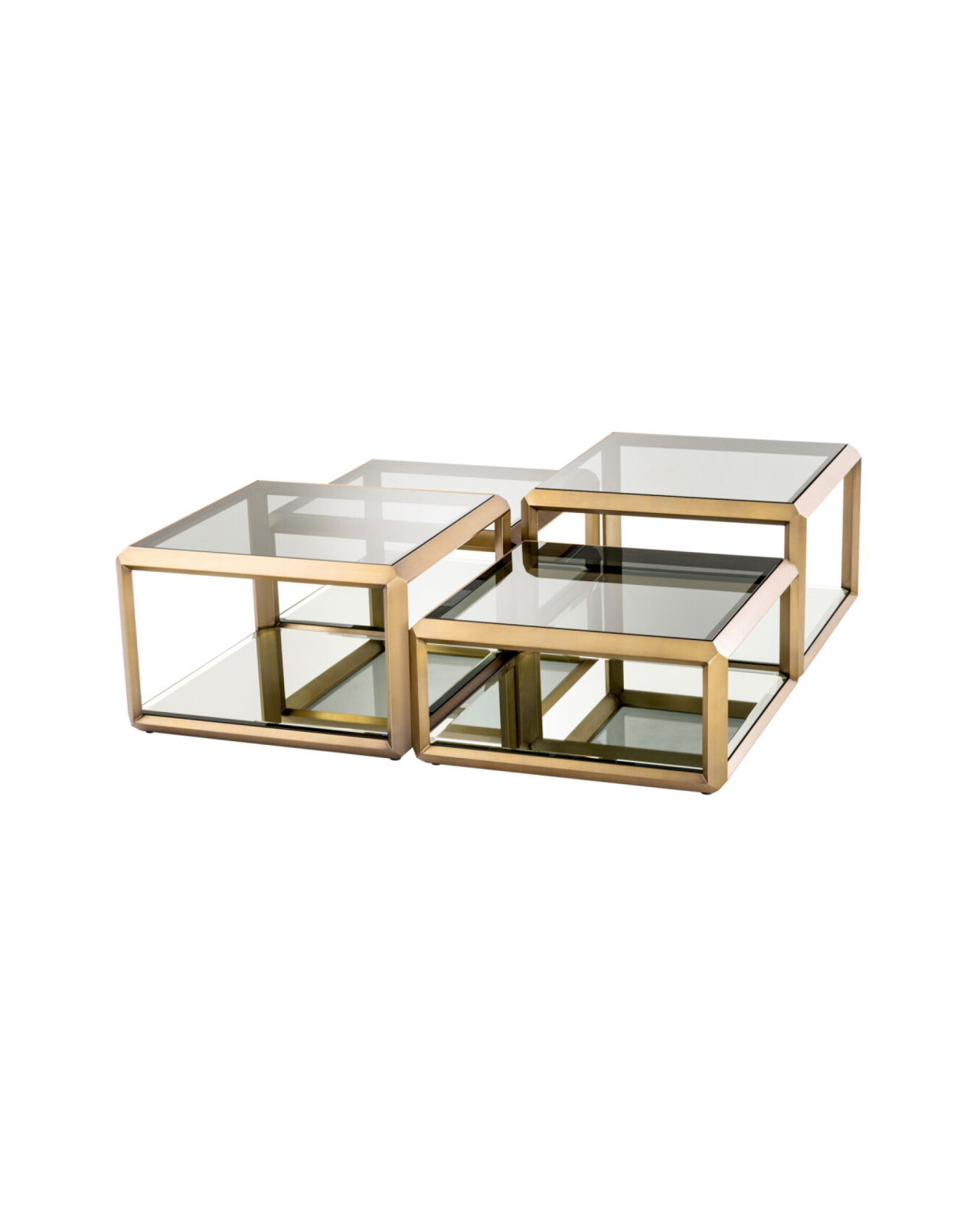 Callum salontafel messing set van 4