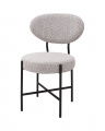 Vicq Dining Chair Bouclé Grey Set of 2