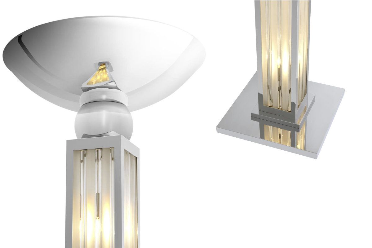 Dorrell golvlampa nickel