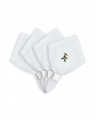 Christmas Holly Berry Napkin White