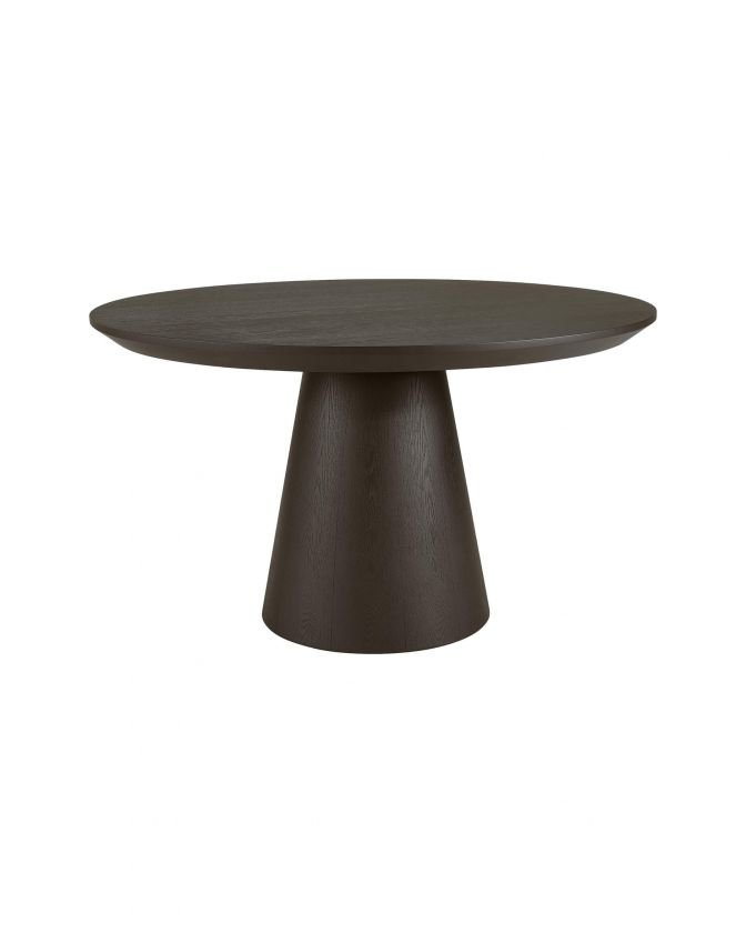 Cloud dining table round dark grey