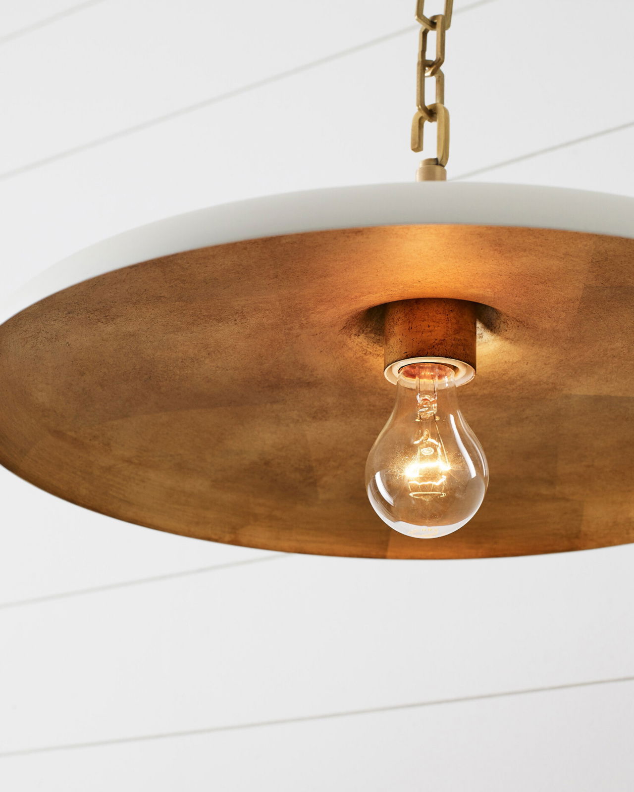 Piatto takpendel antik mässing M