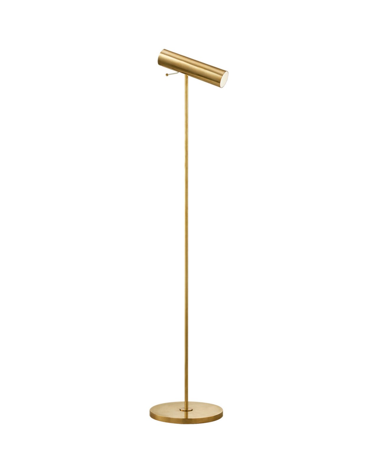 Lancelot Pivoting Floor Lamp Antique Brass