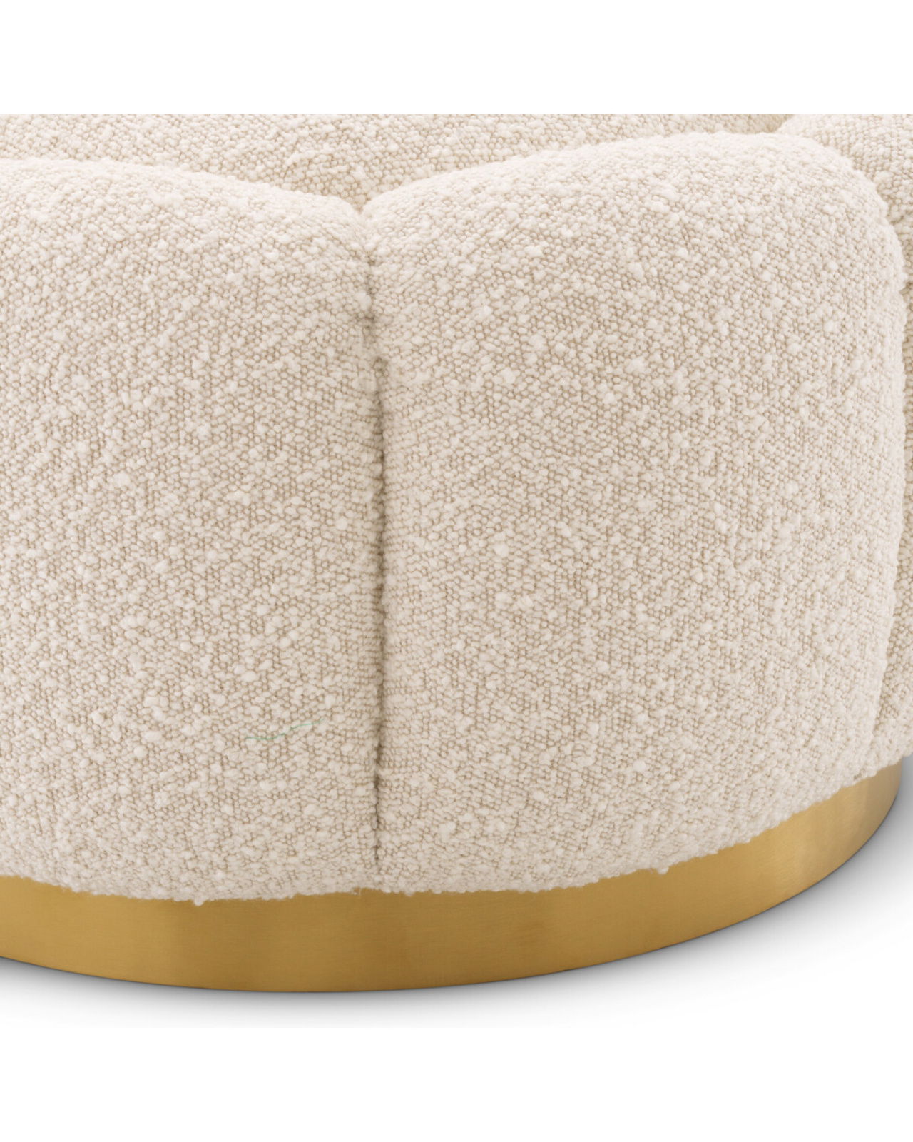 Inger fotpall bouclé cream