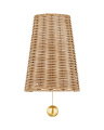 Naida vegglampe antikk messing