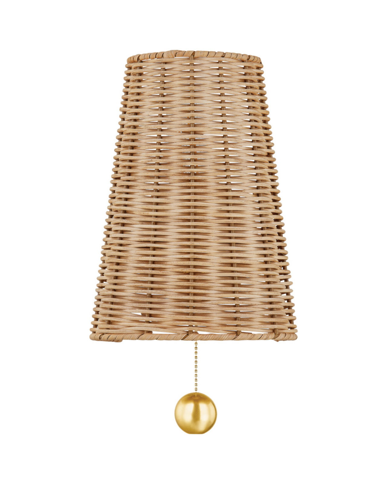 Naida vegglampe antikk messing
