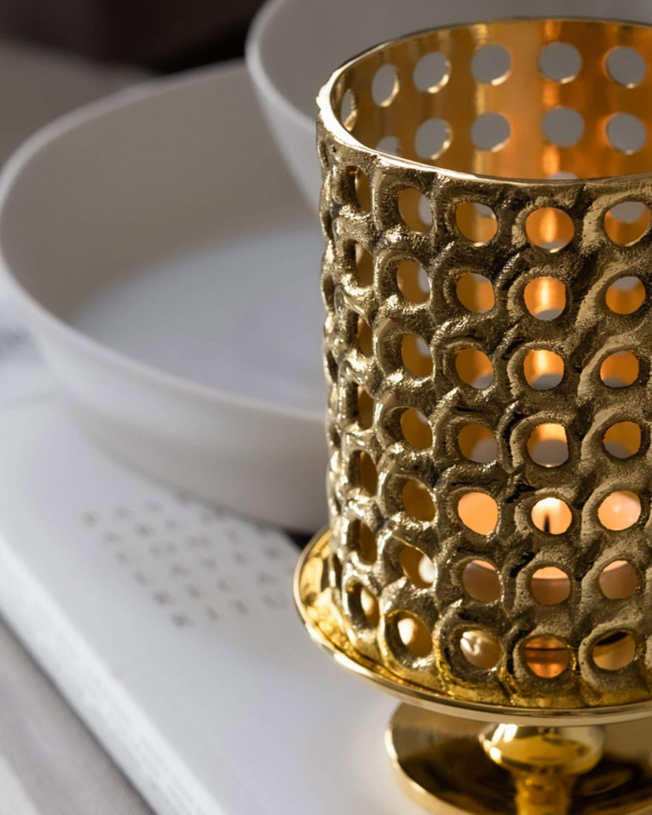 Pierre Forsell ljushållare mässing