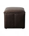Harlem hocker leder espresso