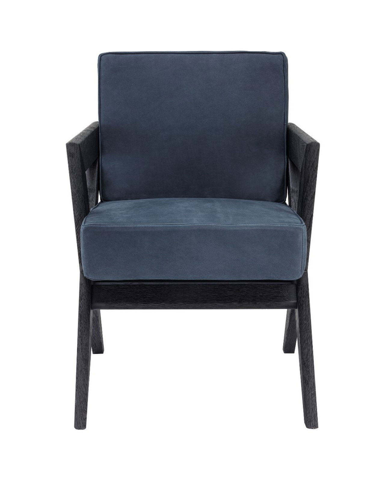 Felippe Dining Chair Blue Nubuck