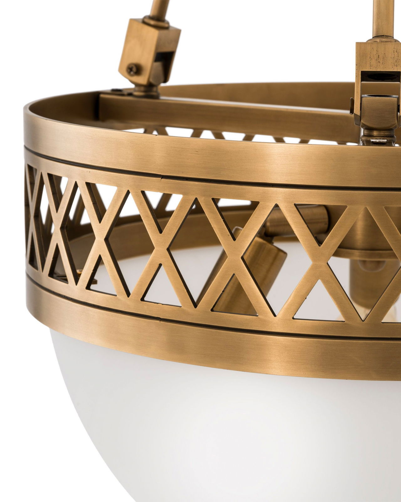 Bistroquette taklampa mässing