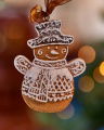 Whitby Gingerbread Snowman Ornament