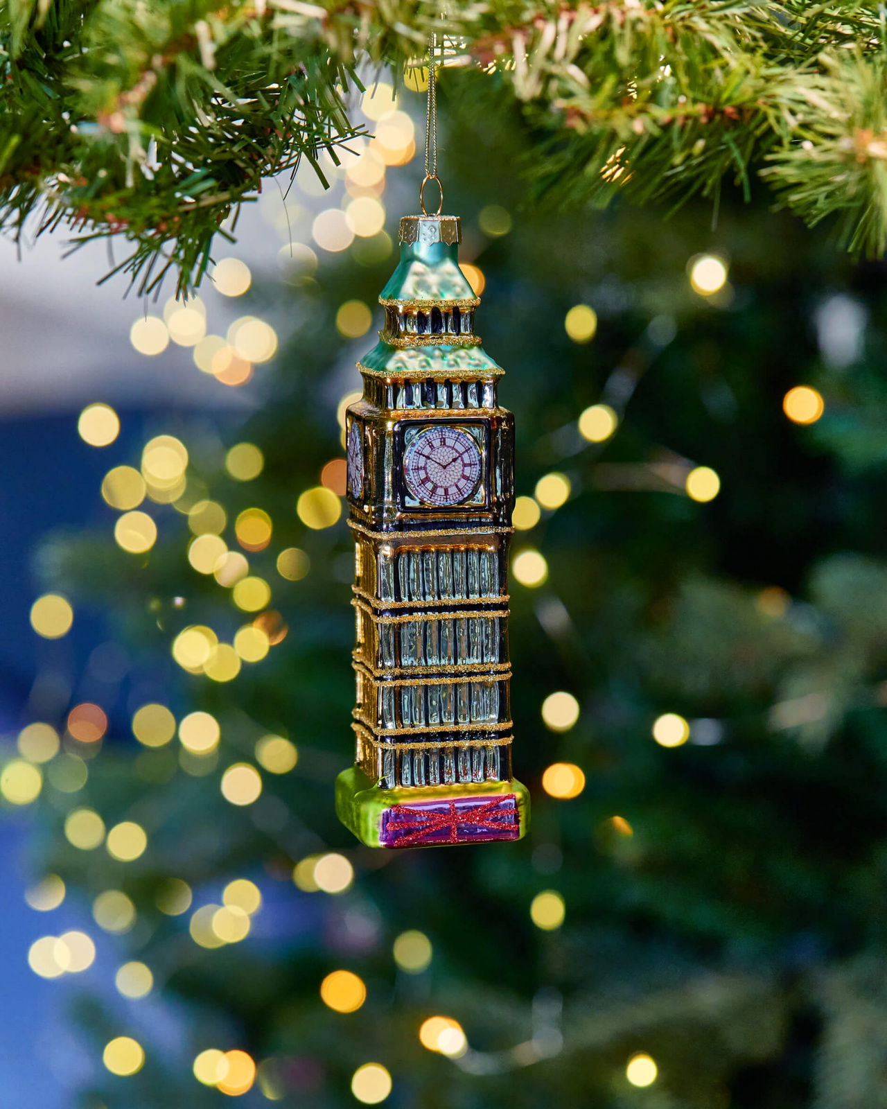 Big Ben Ornament Gold