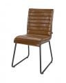 Sabina Dining Chair Leather Light Brown