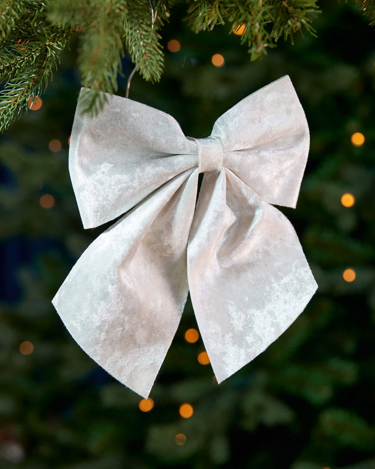 Bianca rosett juldekoration vit