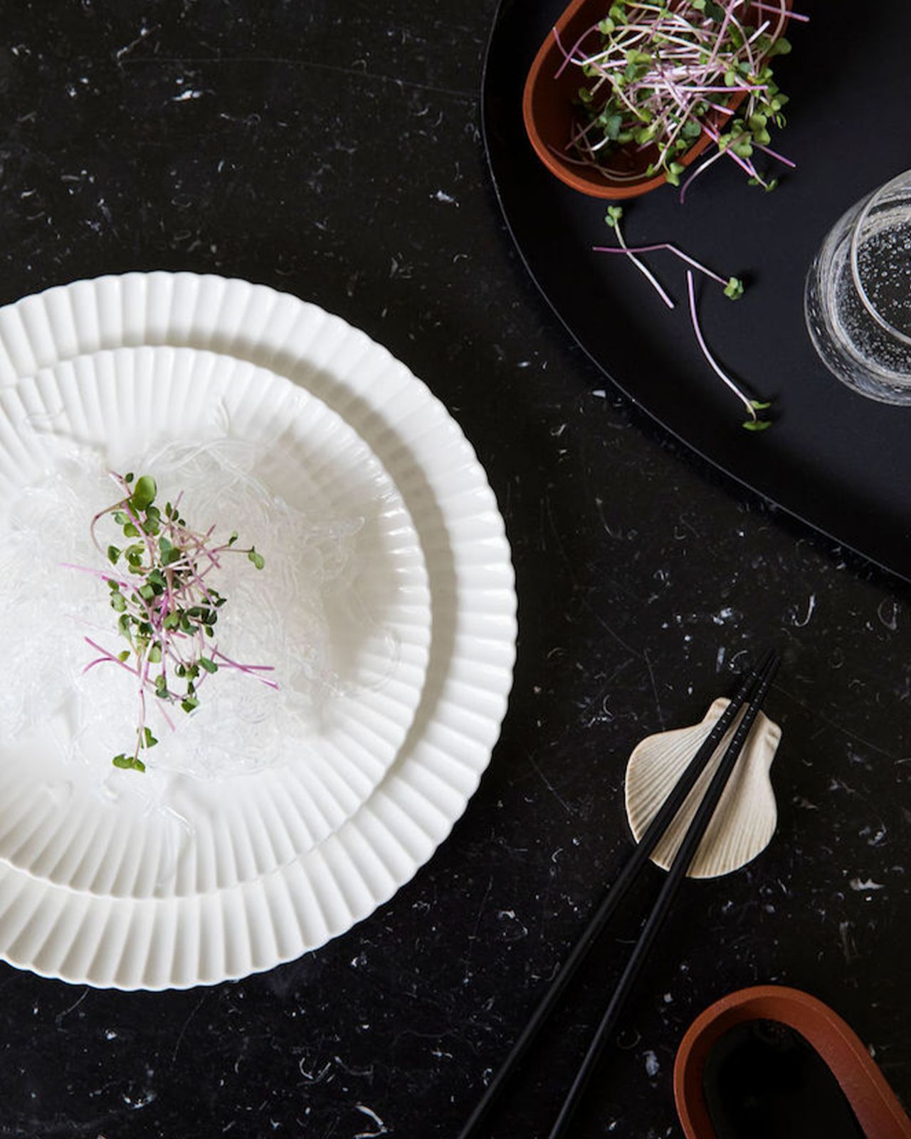 Frances side plate white