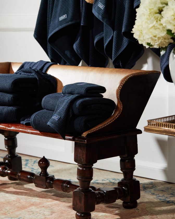 Navy blue discount decorative bath towels