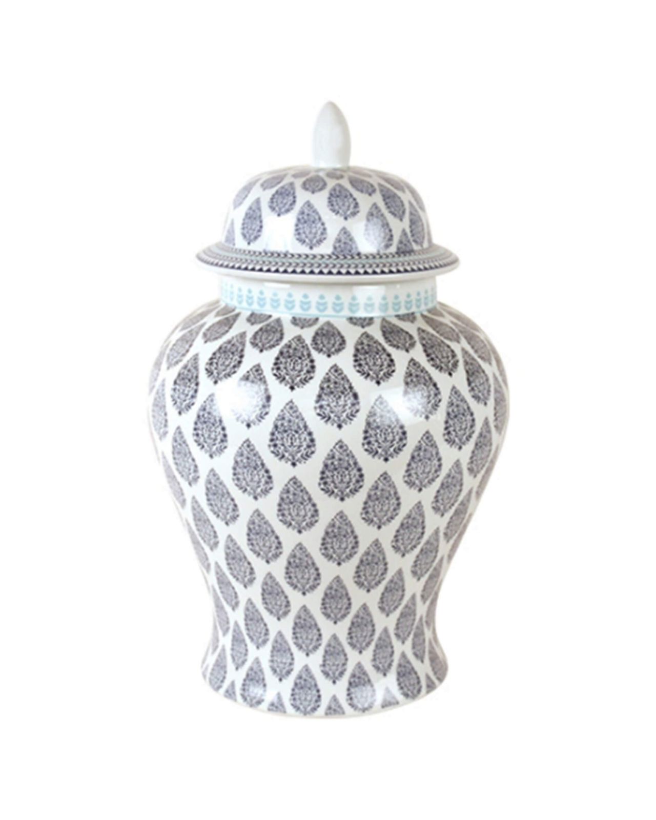 Temple urna vit/blå