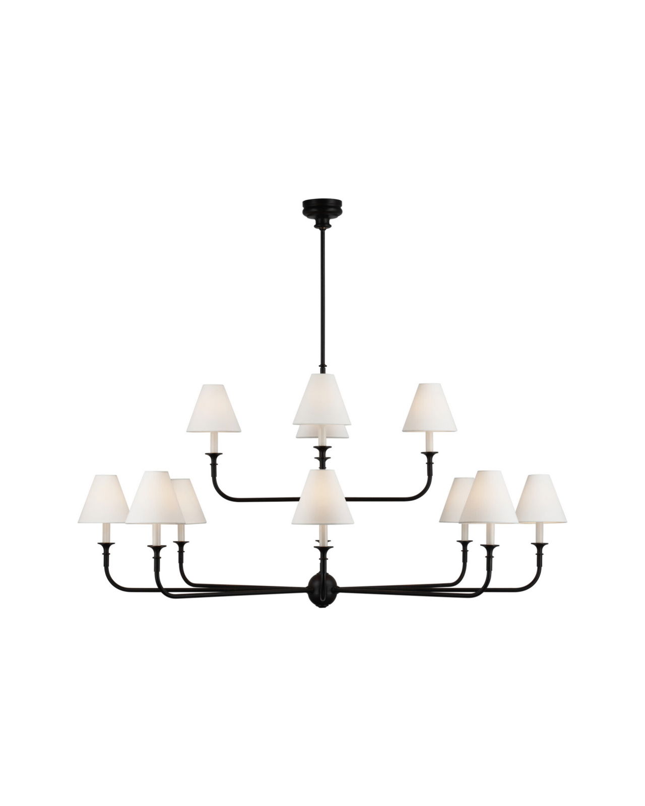 Piaf Grande takkrona dubbel svart