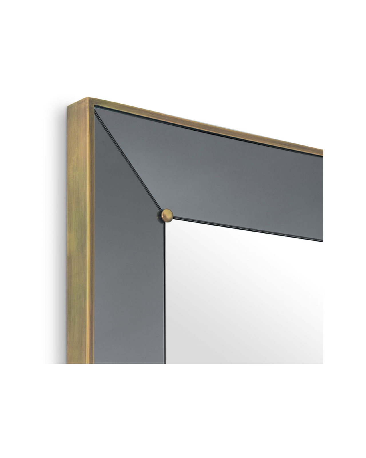 Bellana peili antiikkinen messinki