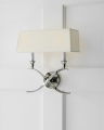 Cross Bouillotte Sconce Polished Nickel Small