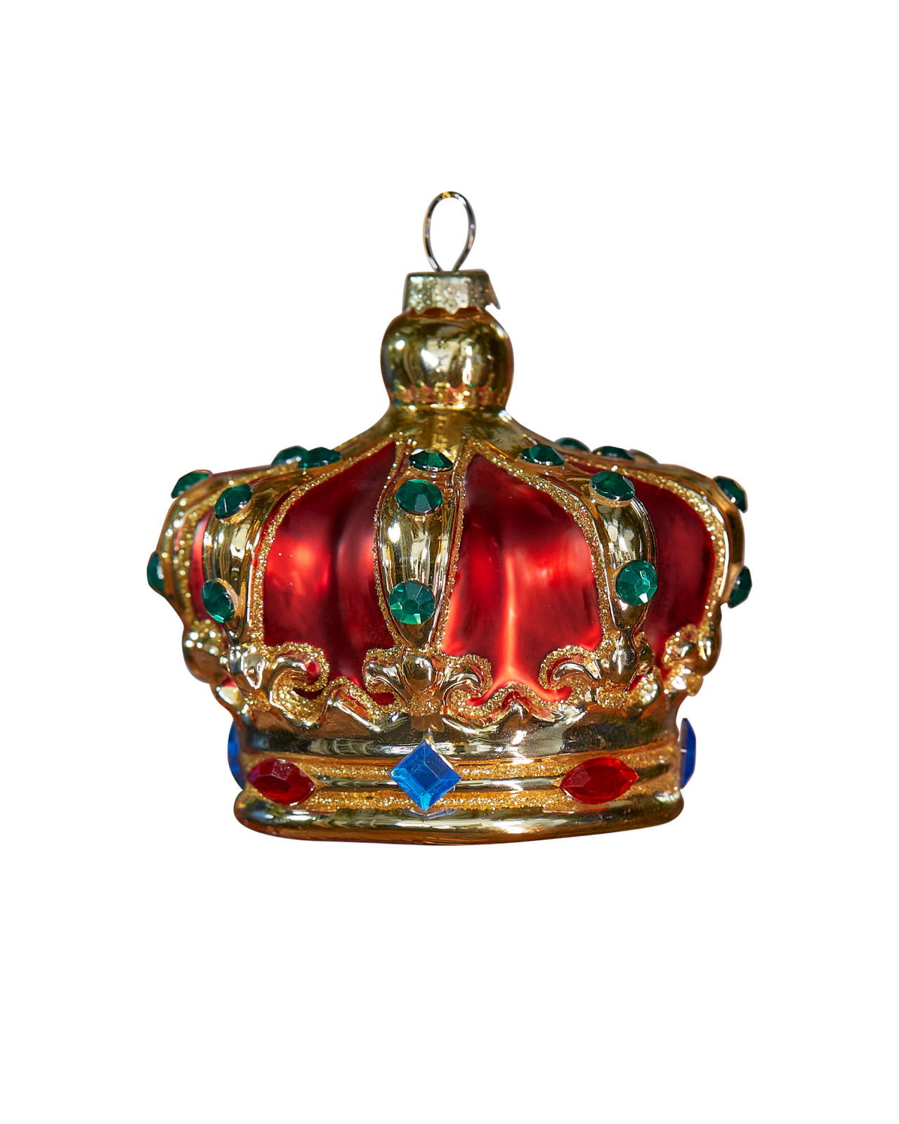 Philippe krona julgransdekoration röd 10cm