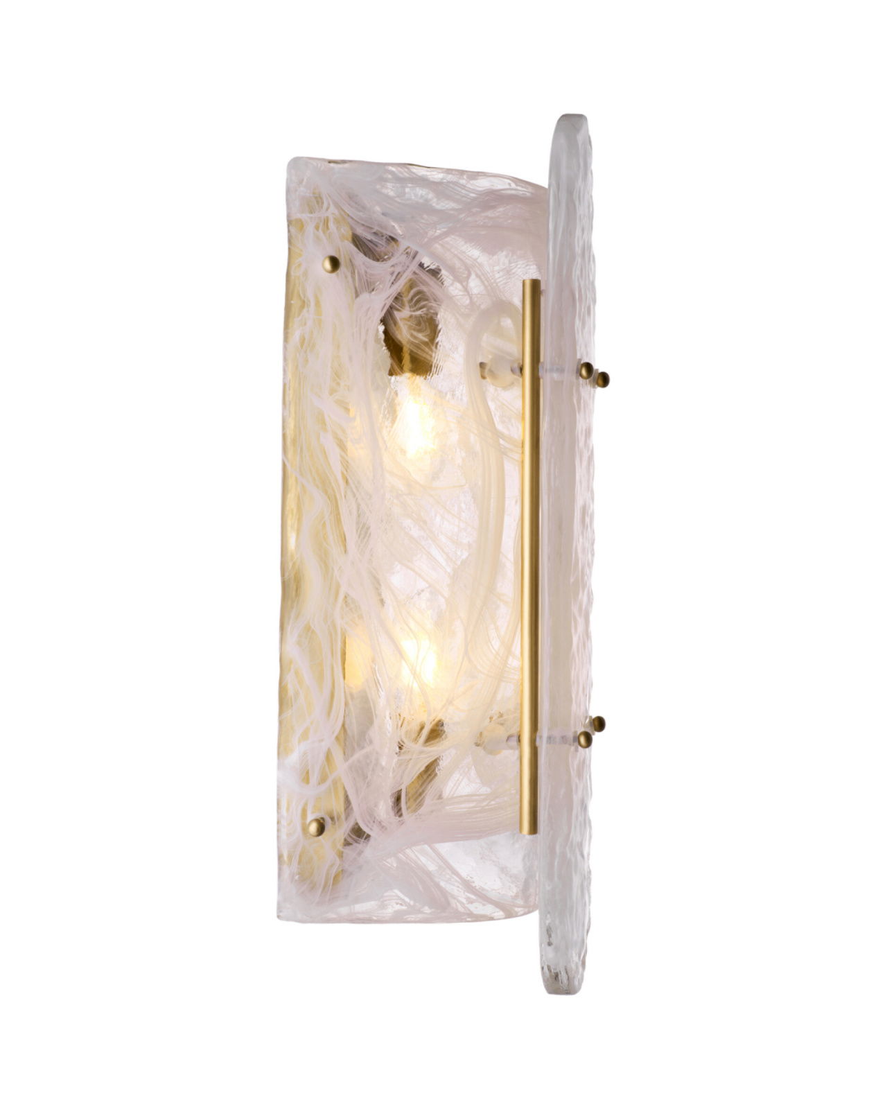 Ginnis vägglampa antik mässing