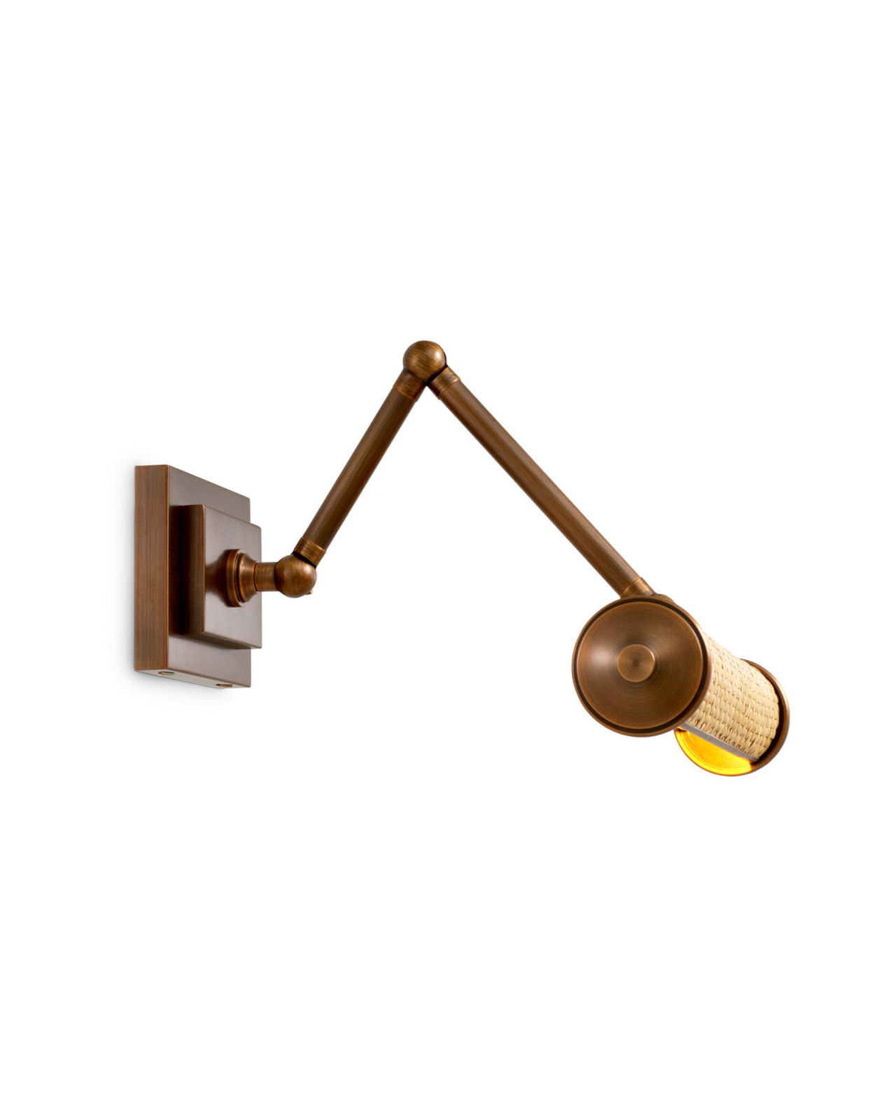 Luca-seinävalaisin antiikkimessinki/rotingista S